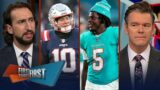First Things First – Nick Wright breaks down Patriots-Dolphins-Steelers' playoff scenario in Week 18