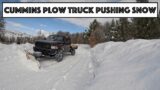 First Time Plowing Snow With Rebuilt Cummins Plow Truck…