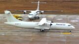 Fleet Air ATR 72 Freighter  Takeoff at Nuremberg Airport