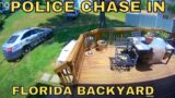Florida Police Chase Suspect Through Backyard