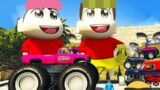 Franklin and shinchan Stealing Monster truck in gtamods5