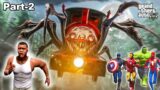 Franklin save Avengers From Evil Thomas Train in gtav | GTAV Avengers | A.K GAME WORLD