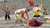 GTA 5 : Franklin and Shinchan Stop Zombie Outbreak In Los Santos to earn 10,000,000 ( part 2 )