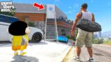GTA 5: Shinchan and Franklin Found Secret Garage Outside Franklin's House in GTA 5!