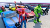 GTA5 SUPERHEROES CHALLENGE MODS | RAMPS GO CHALLENGE | SPIDER-MAN – HULK – SUPERMAN #gta5