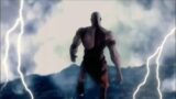 God Of War Kratos Jump Of Cliff With Crazy Thunder Effect