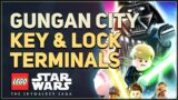 Gungan City Key Lock Terminals LEGO Star Wars The Skywalker Saga