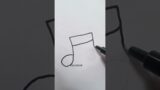 How to draw music notes#shorts #trending