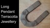How to make long pendant Terracotta jewellery? | #terracottajewellerymaking #terracottaclaymaking