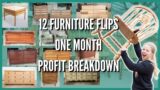 I FLIPPED 12 Pieces of Furniture in 1 Month & THIS IS HOW MUCH I MADE!