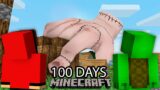 I Survived  100 Days Of Attack of Wednesday Hand Giant Titan in Minecraft (Maizen Mizen Mazien) jj
