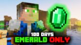 I Survived 100 Days on 1 Emerald in Minecraft Hardcore