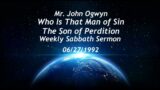 John Ogwyn Who Is That Man of Sin The Son of Perdition