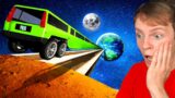 Jumping MARS RAMP with WORLD'S LONGEST CAR (GTA 5)