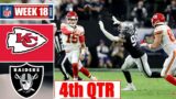 Kansas City Chiefs vs. Las Vegas Raiders  Full 4th QTR Highlights | NFL Week 18 | 01/07/2023