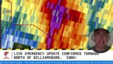 LIVE EMERGENCY UPDATE tornado on the ground Eastern Iowa!