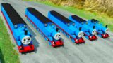 Long & Short Thomas the Tank Engine vs DOWN OF DEATH in BeamNG.Drive