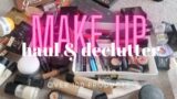 MAKE UP HAUL & DECLUTTER | OVER 100 PRODUCTS GONE!! | Sophie Liz Brad