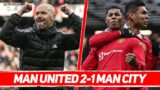 MAN UTD 2-1 CITY | TITLE RACE IS ON: Ten Hag's Side COMPETE and BEAT Guardiola's | HUGE WIN!