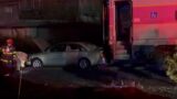 MBTA train collides with car that made wrong turn onto tracks
