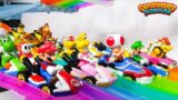 Mario Kart Rainbow Road Hotwheels Track – Toy Learning Videos for Kids!