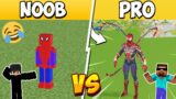 Minecraft NOOB vs PRO: Spiderman Build Battle Challenge!