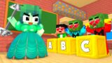 Monster School : Baby Zombie Vs Squid Game Doll Huggy Wuggy – Minecraft Animation