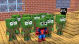 Monster School : SPIDER MAN BOYS vs POOR BABY ZOMBIE SEASON 3 All Episode 3 – Minecraft Animation