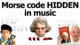 Morse messages in music and more