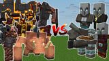 NETHER BOSSES vs ILLAGER MOBS TEAM (Minecraft Mob Battle)