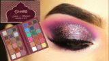 Pink Smokey Glitter Eye Makeup Using Affordable Mars Jashan e Shringaar Eyeshadow palette + Review