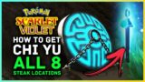 Pokemon Scarlet and Violet – How to Get Legendary Pokemon Chi Yu & All 8 Blue Stake Locations