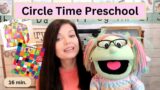 Preschool Circle Time | E for Elmer | Calendar/Weather, Letter of the Day, Art, Science, Story