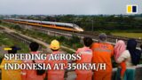 Presidents Xi and Widodo watch Chinese-built Indonesian bullet train make first trial run