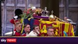 Queen's coffin enters Westminster Abbey