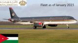 Royal Jordanian Fleet as of January 2023