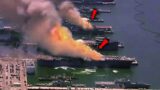 Russia Is Sinking into the Sea: The Big Russian Military Warship Is on Fire!
