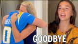 SAYING GOODBYE: Brennan and Katie Go Back To College