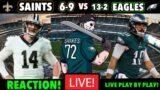 Saints vs Eagles REACTION! Can Eagles Clinch NFC #1 SEED And Take The NFC EAST CROWN? Minshew Time!