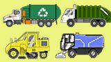 Sanitation Vehicles, Street Sweeper, Recycling Truck and more!For The Kid|Picture Show[Pixel City]