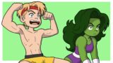 She-Hulk and Cypher | S1E20 | Doug's workout | Animation