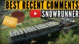 SnowRunner: The BEST recent YouTube comments | Episode 4 (biscuits edition)