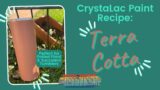 Terracotta Paint Color Recipe using CrystaLac Pigments + Paints, Spray Paint Alternative