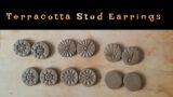 #Terracottajewellerymaking | How to make Terracotta Stud Earrings? | #earrings #terracottaearrings