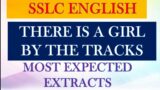 There is a girl by the tracks most expected Extracts | extracts PDF |  sslc examination preparation.
