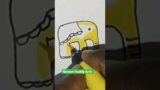 Time lapse drawing of elephant with letter M #shorts #youtubeshorts #drawing