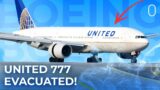 United Airlines Boeing 777 Rejects Takeoff, Evacuates Cabin Due To Smoke