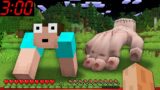 WEDNESDAY THING HAND vs NOOB and ALEX CHASING at 3:00 AM in MINECRAFT animations