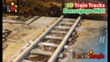 Zombicide: Uneda or Alive –  3D Train Tracks using Decoupage