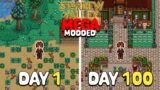 100 Days of MEGA MODDED Stardew Valley
